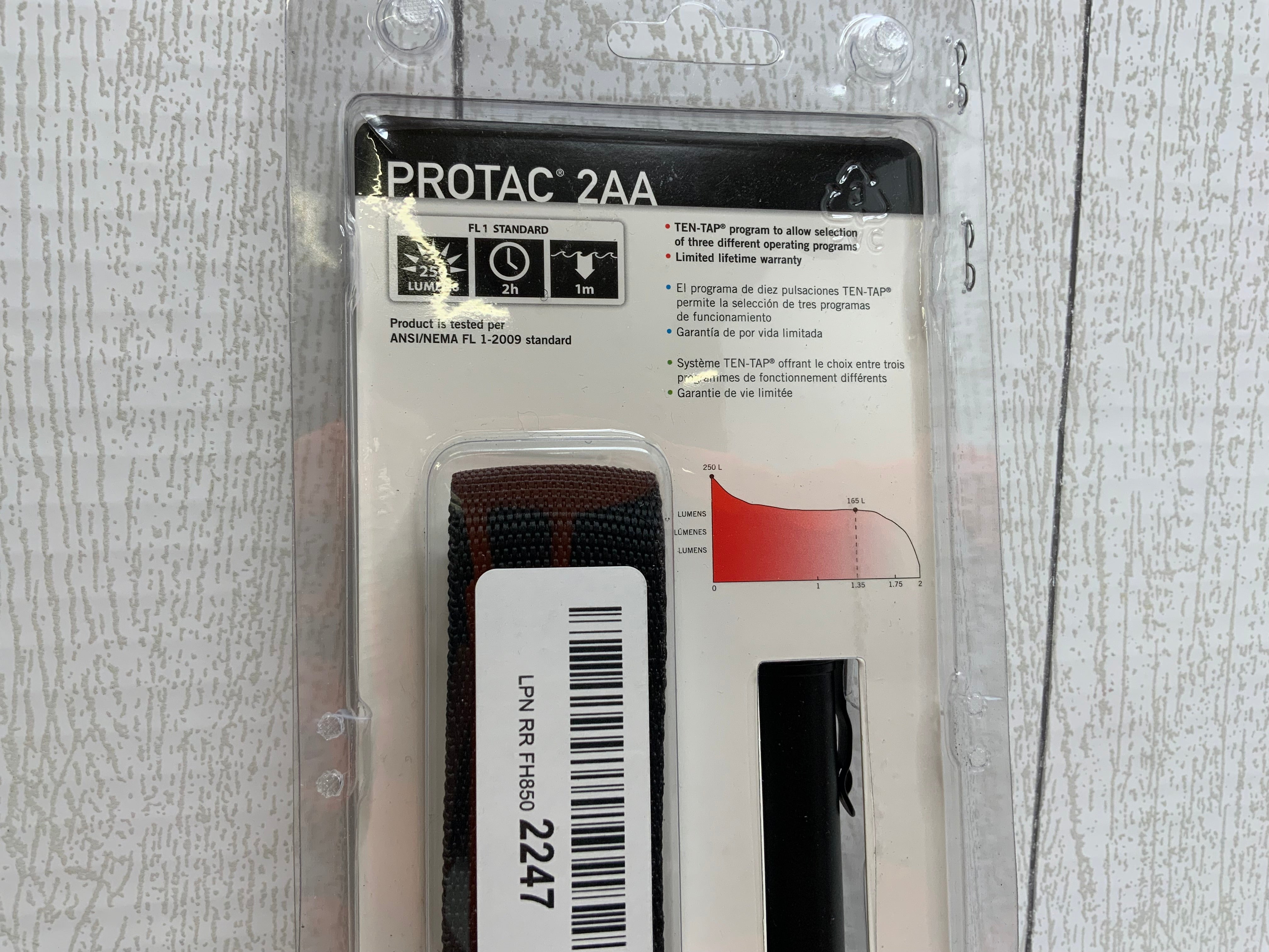 Streamlight 88033 ProTac 2AA 250-Lumen EDC Professional Tactical Flashlight (8050788827374)